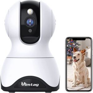 Pet Camera, Vimtag 1080P Pet Cam,360° Pan/Tilt View Angel with Two Way Audio